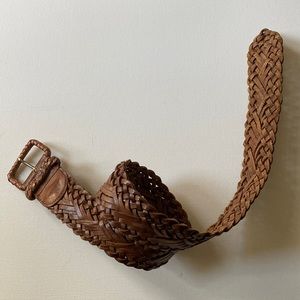 Vintage woven Leather belt